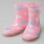 rain boots for kids heart